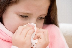 Child suffering from cold