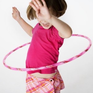 Girl Playing with Hula Hoop