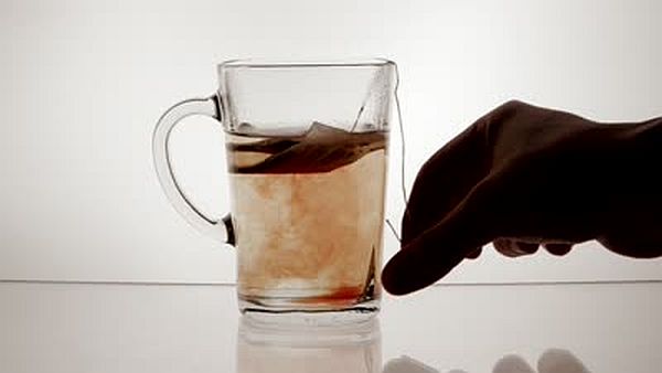 soak a tea bag in water