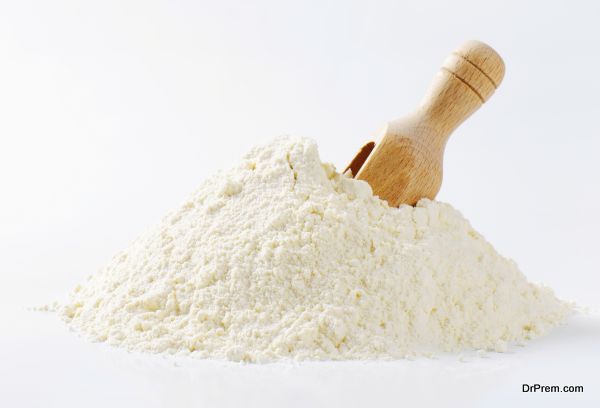 Refined flour