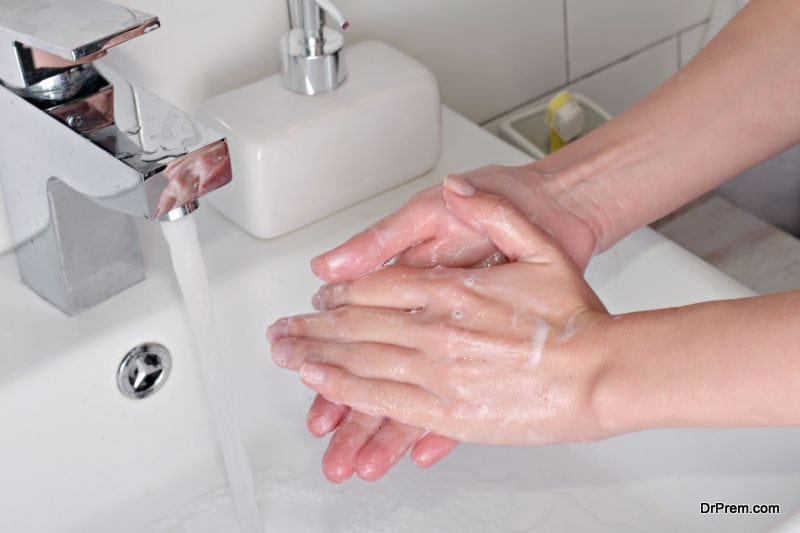 wash hand