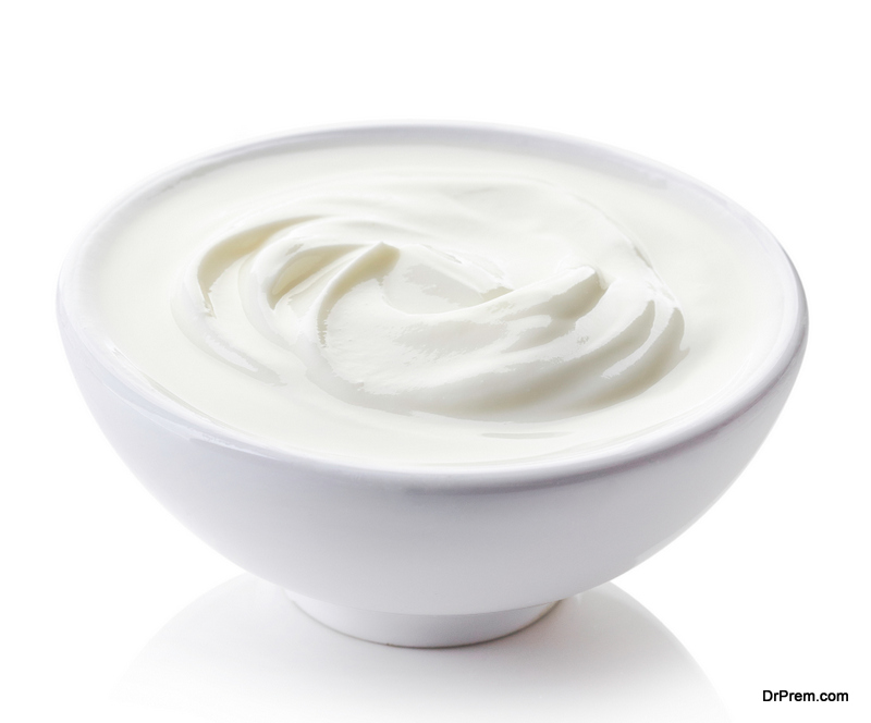 Bowl of greek yogurt