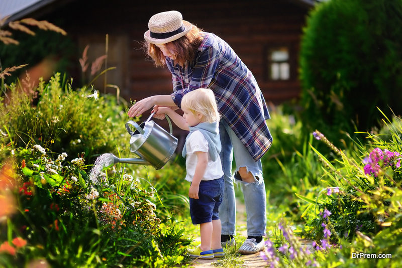 Get them involved in outdoor chores