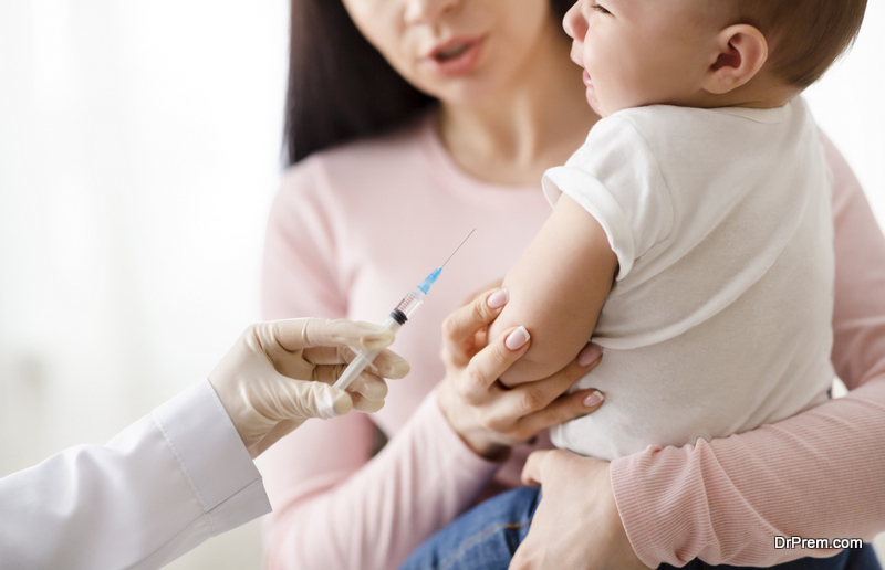 SOOTHE A BABY AFTER A VACCINE