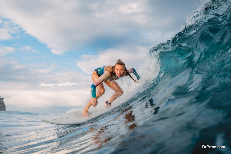 Surfing is full-body workout
