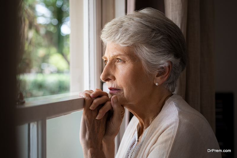 old woman suffering from dementia 