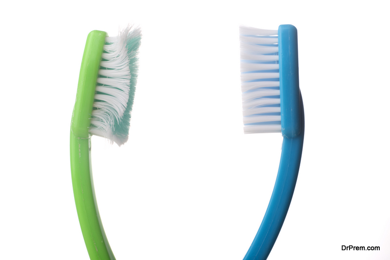 Used toothbrushes
