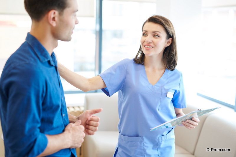 Nurse Greeting Patient