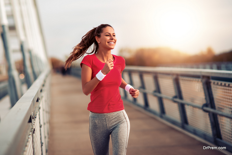 Fitness women exercising outdoors