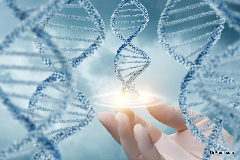 DNA of the hair follicles