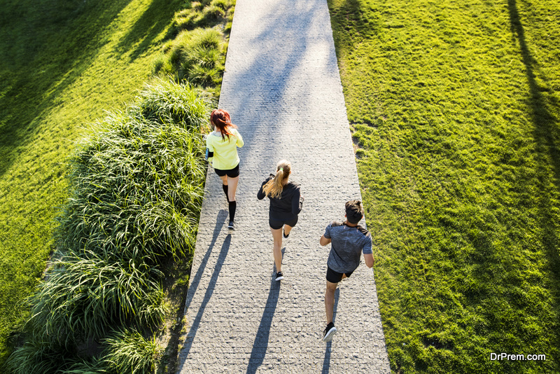 people at a local running club